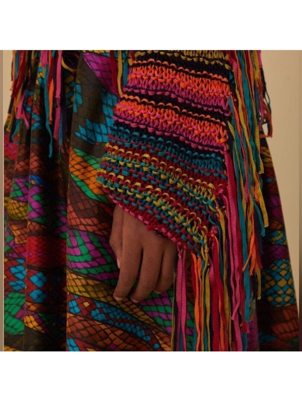 Farm Rio Colorful Stripes Knit Sweater - Picture 6 of 10